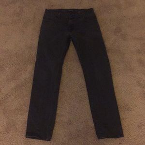 Adam Levine line black denim jeans, slim straight